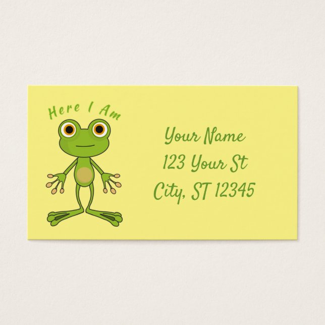 Here I am cute frog Thunder_Cove (Front)