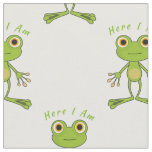 Here I am cute frog Thunder_Cove  Fabric