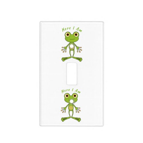 Here I am cute frog Thunder_Cove  Light Switch Cover