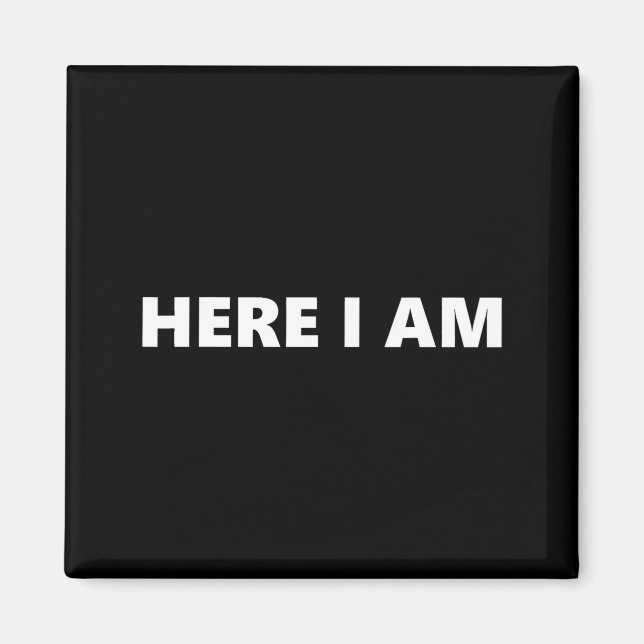 Here I Am Send Me Isaiah 6_8 Christian Faith Bible Magnet (Front)