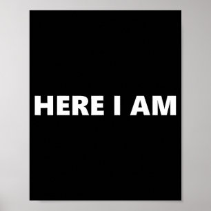 Here I Am Send Me Isaiah 6_8 Christian Faith Bible Poster