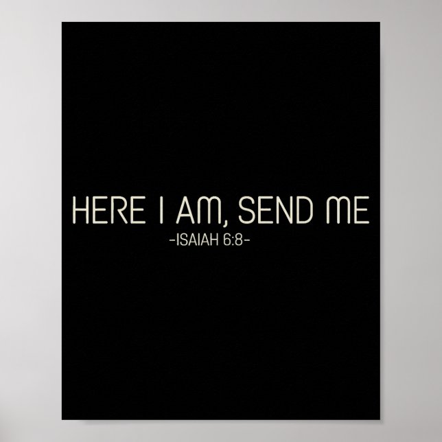 Here I Am Send Me  Poster (Front)