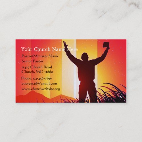 Here I Am to Worship Business/Ministry Card Business Card
