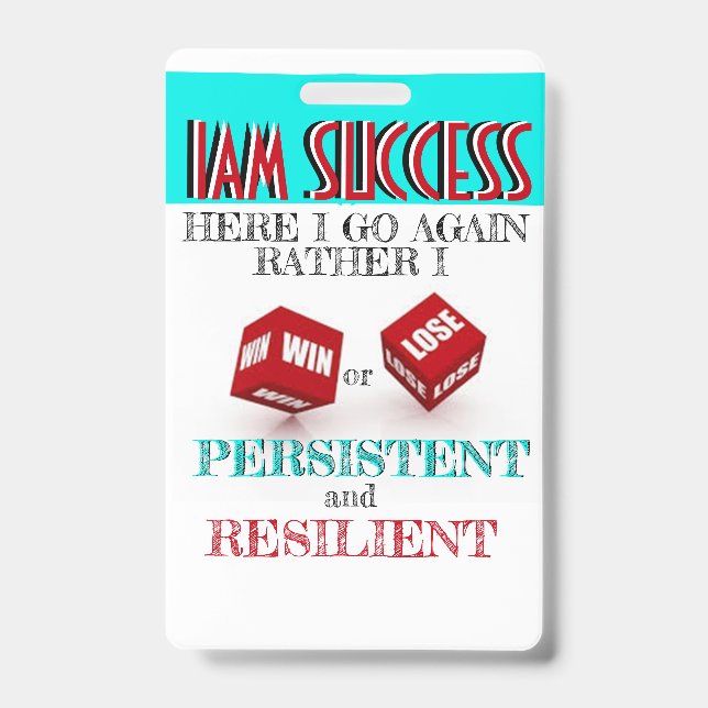 HERE I GO AGAIN BADGE (Front)