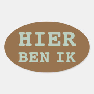 HERE I'M A suitcase sticker