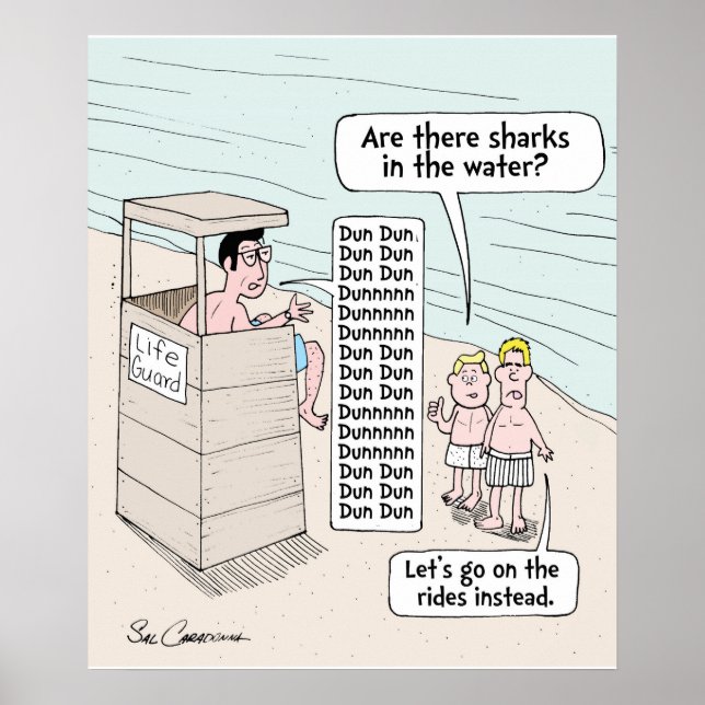 Here is a funny beach poster by Sal Caradonna (Front)