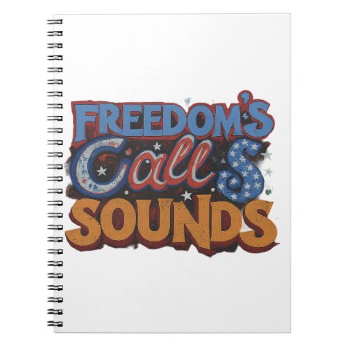  here is a note book  design with the text Free