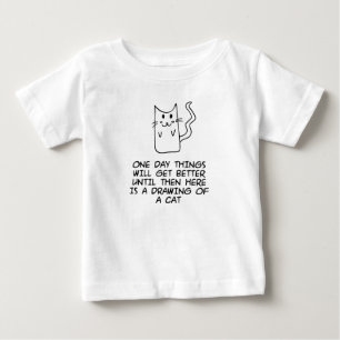 Here is the drawing of a cat baby T-Shirt