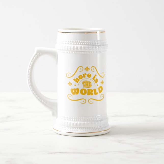 Here is the world beer stein (Left)