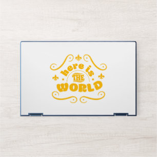 Here is the world HP laptop skin