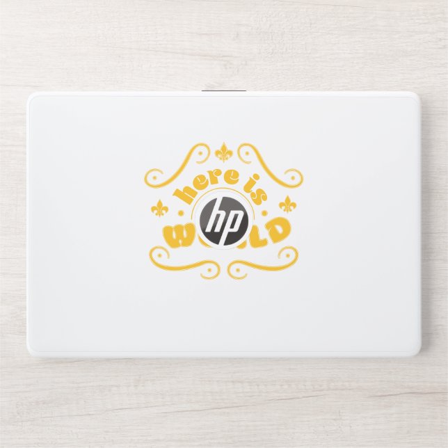 Here is the world HP laptop skin (Front)