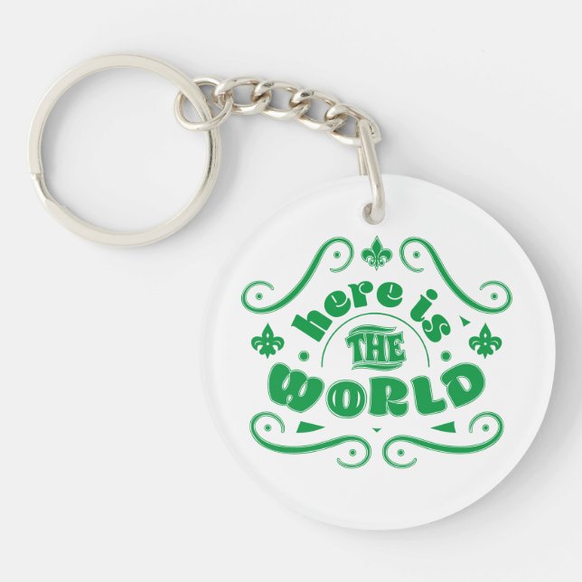 Here is the world keychain (Front)