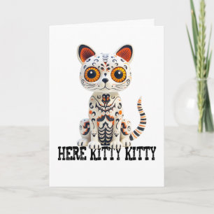 Here kitty cat mom dad kitten halloween DOTD Card