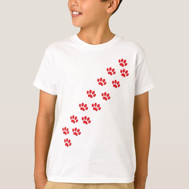 Here Kitty Cat Paws T-Shirt (Front)