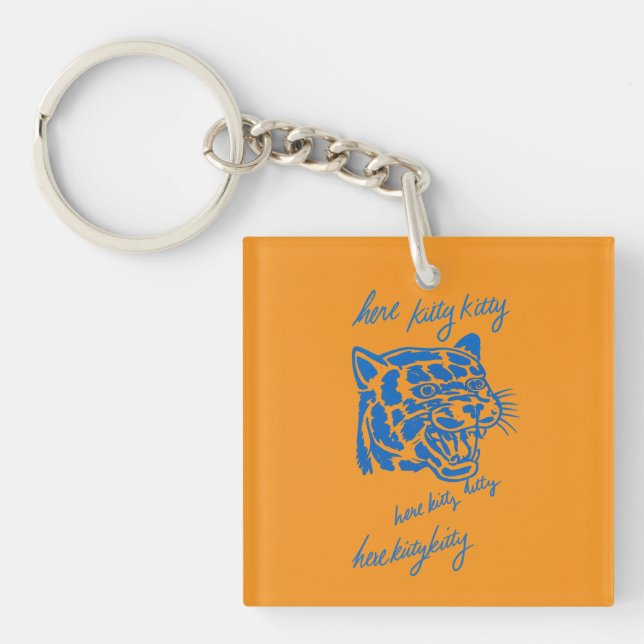 Here Kitty Kitty Keychain (Front)