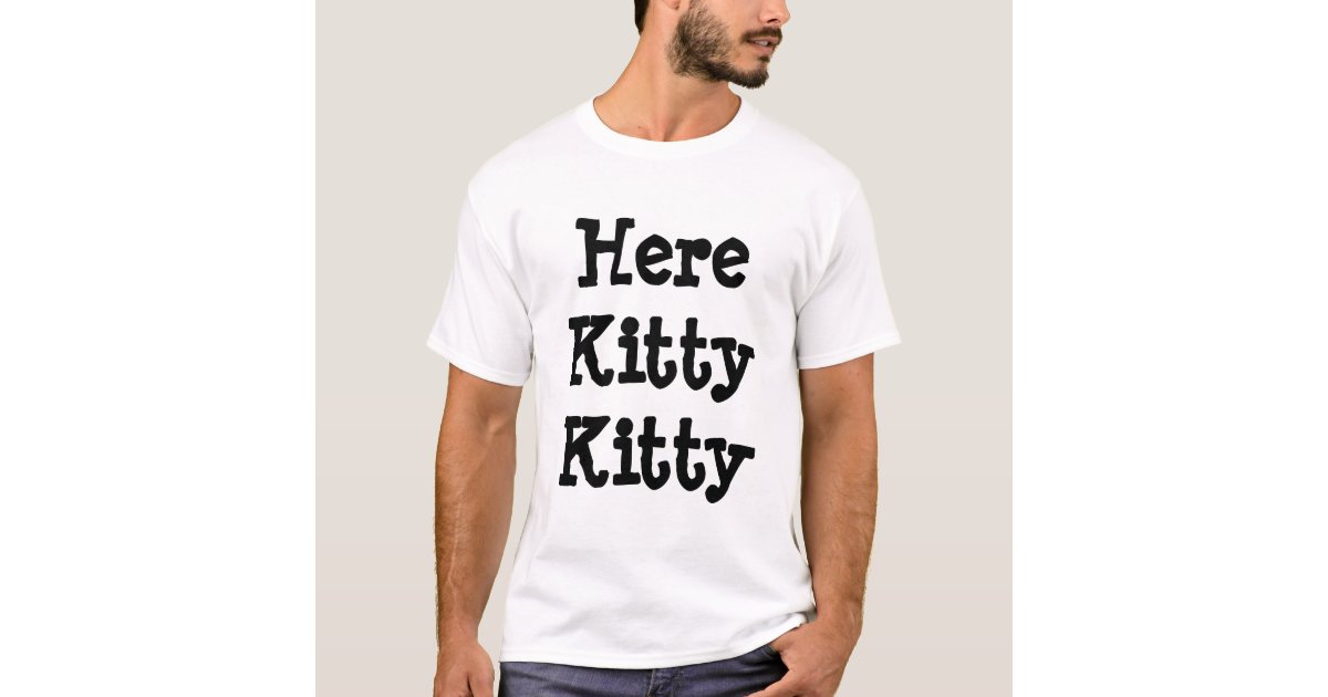 Fishing Catfish Kitty Kitty T-Shirt, Zazzle