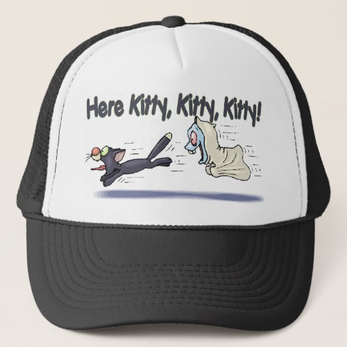 Here Kitty kitty Trucker Hat