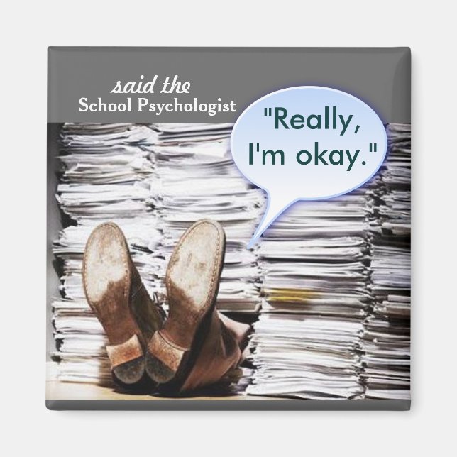 Here Lies a School Psychologist Magnet (Front)