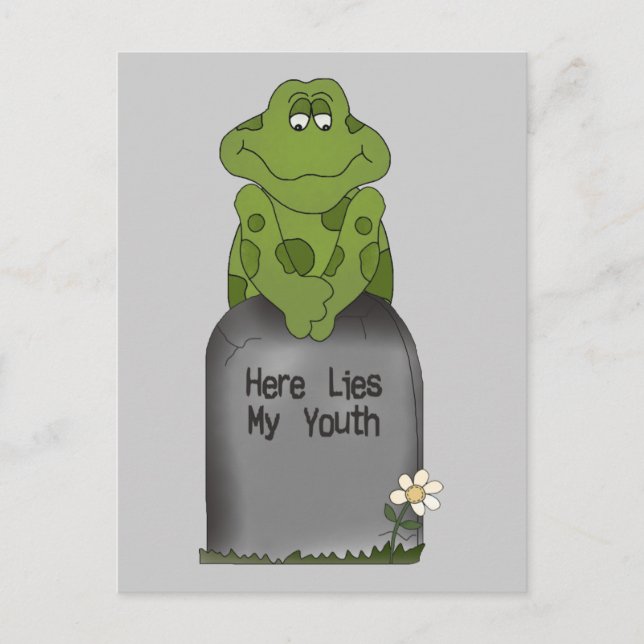 Here Lies My Youth Postcard (Front)
