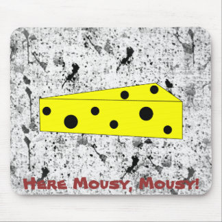 Here Mousy, Mousy! (inkspots) Mouse Pad