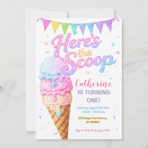 Here’s the Scoop Ice Cream Birthday Sparkle