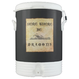 Here There Be Dragons  Beverage Cooler