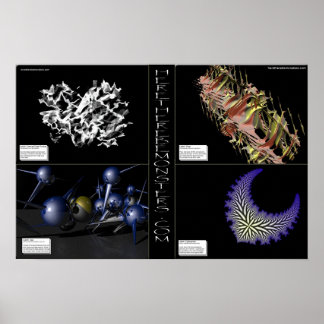 Here there Be monsters 4 pack Poster