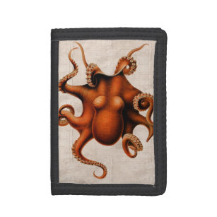 Here There Be Monsters Tri-fold Wallet