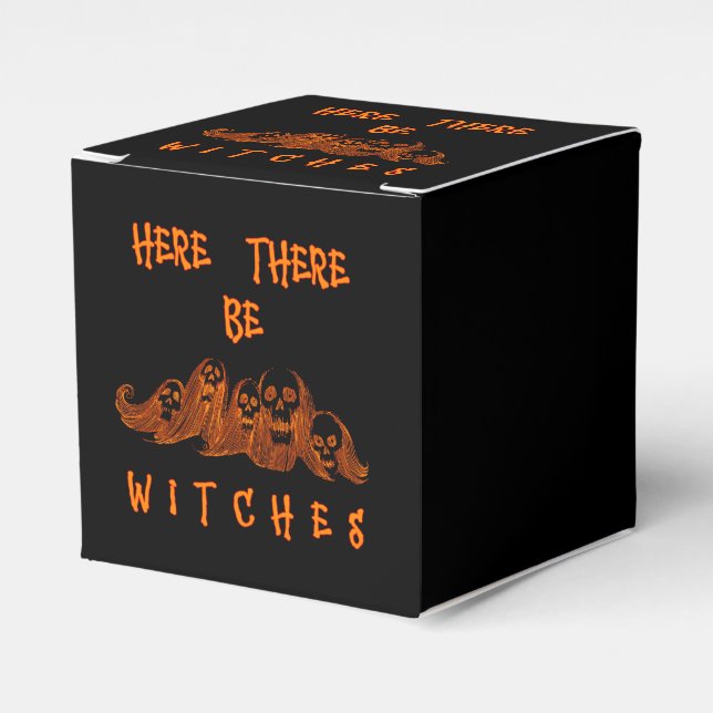 Here There Be Witches Favor Box (Front Side)