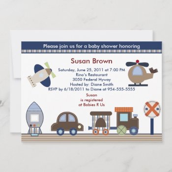 Here  There  Everywhere Boy Baby Shower Invitation by Personalizedbydiane at Zazzle
