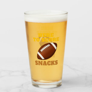 Here To Score Snacks Glass