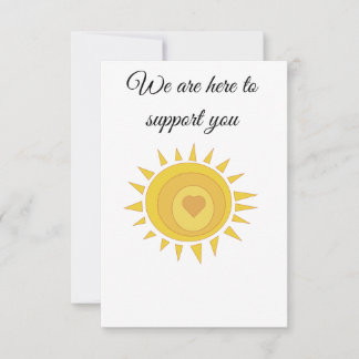 Here to support card