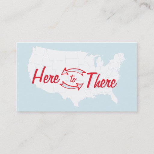Customizable Here to There Business Cards