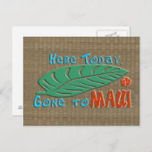 Here Today Gone to Maui Postcard | Zazzle