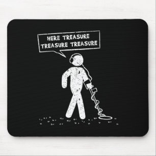 Here Treasure Metal Detector Probe Sundler Sondels Mouse Pad