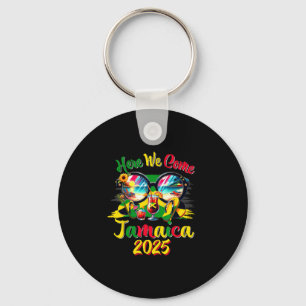 Here We Come 2025 Jamaica Family Vacation Girls Tr Keychain