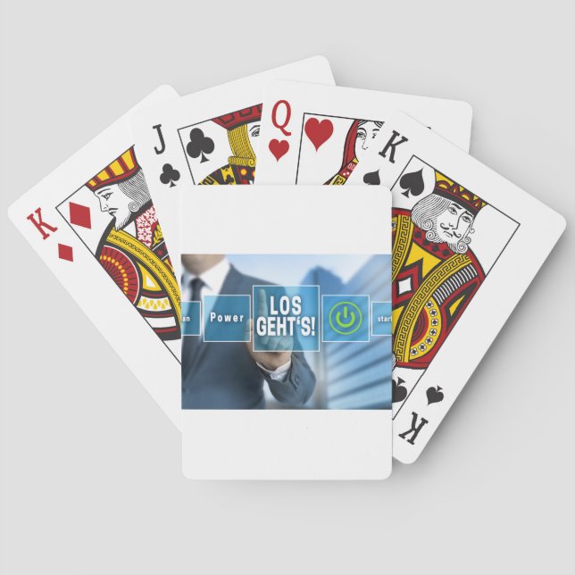 Here we go (german los gehts) touchscreen concept poker cards (Back)