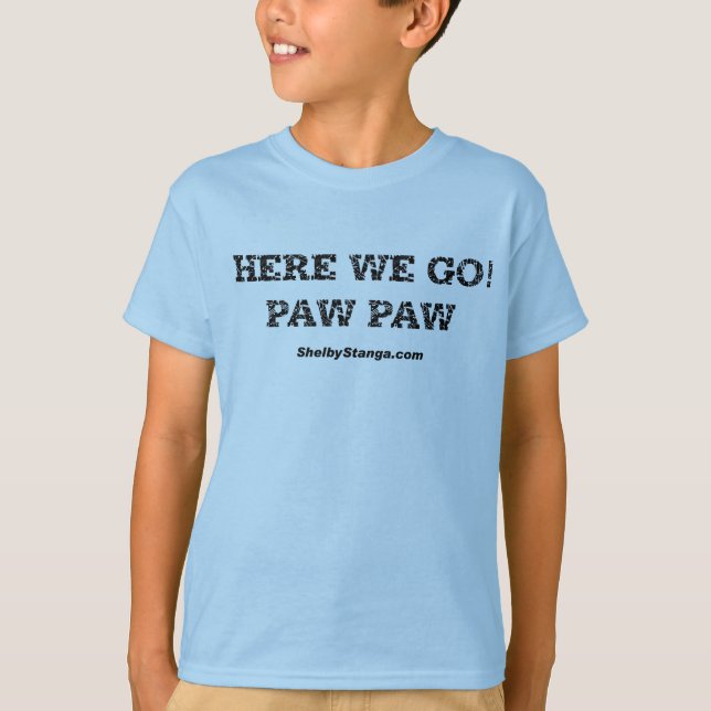 Here We Go Youth Blue T-Shirt (Front)