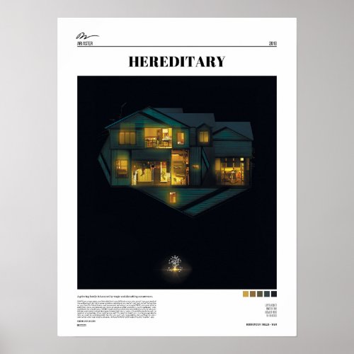 Hereditary 2018 Minimalist Alternative Poster