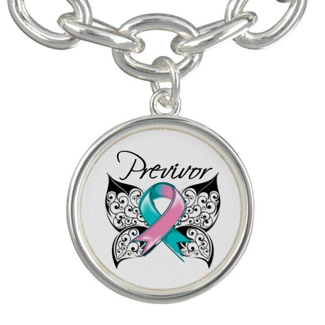 Hereditary Breast Cancer Previvor Butterfly Bracelet (Design)