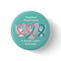 Hereditary Breast & Ovarian Cancer Angel Buttons