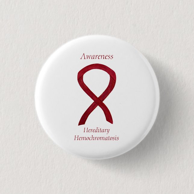 Hereditary Hemochromatosis Awareness Ribbon Pin (Front)