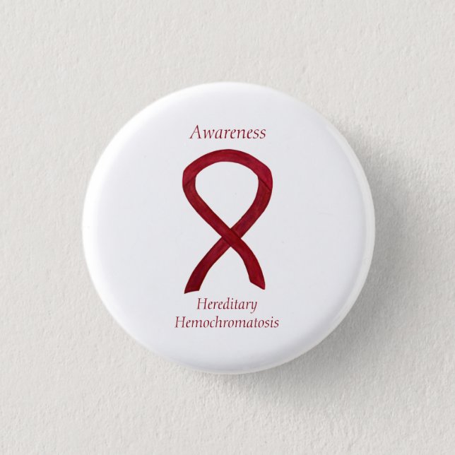 Hereditary Hemochromatosis Awareness Ribbon Pin (Front)