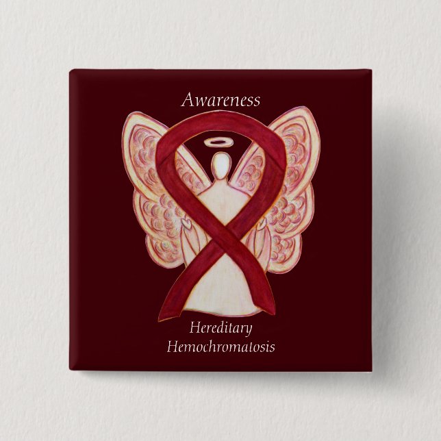 Hereditary Hemochromatosis Awareness Ribbon Pin (Front)