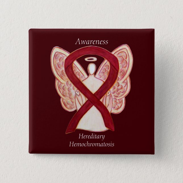 Hereditary Hemochromatosis Awareness Ribbon Pin (Front)