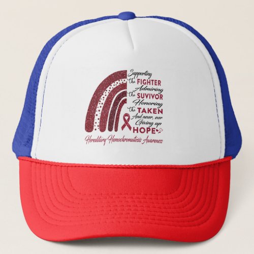 Hereditary Hemochromatosis Warrior Supporting Figh Trucker Hat