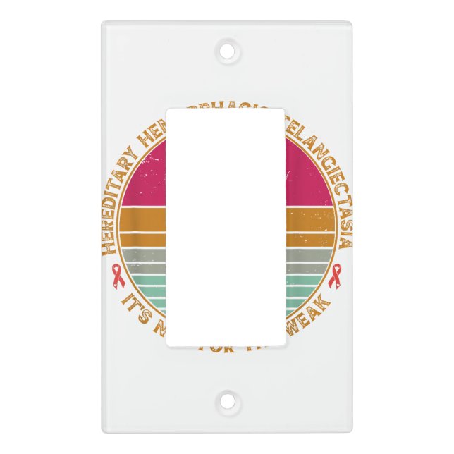Hereditary Hemorrhagic Telangiectasia awareness Fi Light Switch Cover (Front)