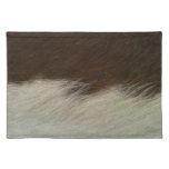 Hereford Brown And White Faux Cowhide Placemat at Zazzle