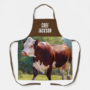Hereford Bull  Apron