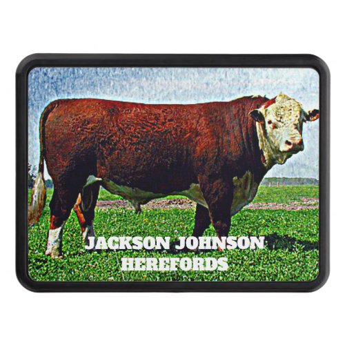 Hereford Bull  Hitch Cover